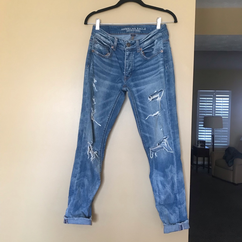 Ripped Boyfriend Jeans